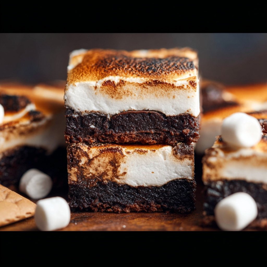 Fudgy S'mores Brownies