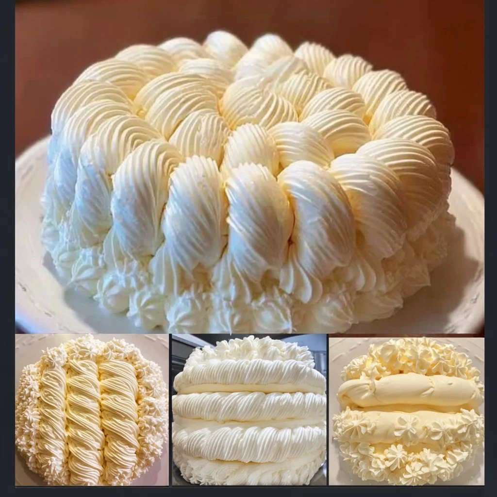 A bowl of perfect French buttercream for decadent cake frosting.