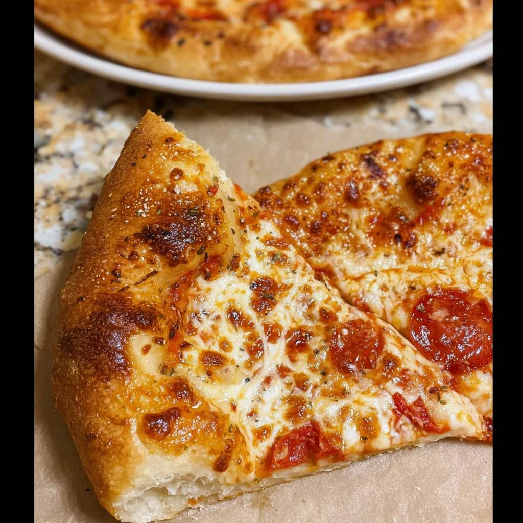 Homemade pizza crust fresh out of the oven