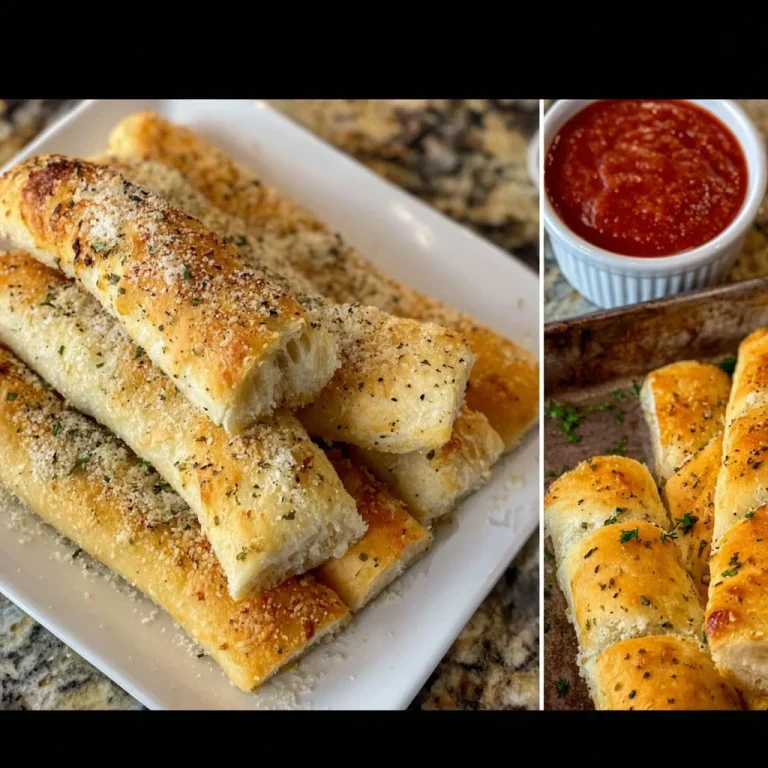 Quick and easy sheet pan breadsticks fresh out of the oven