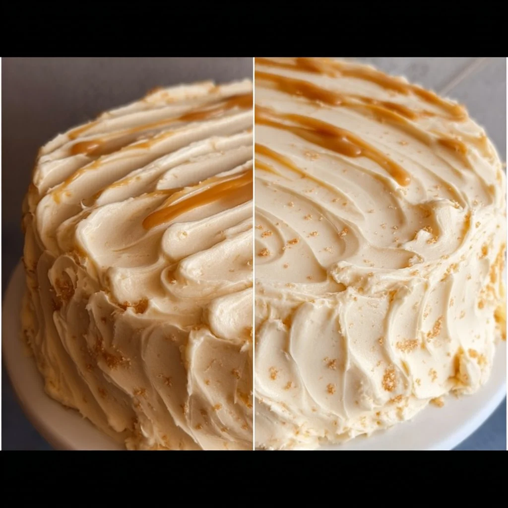 Delicious salted caramel buttercream topping on a chocolate cupcake