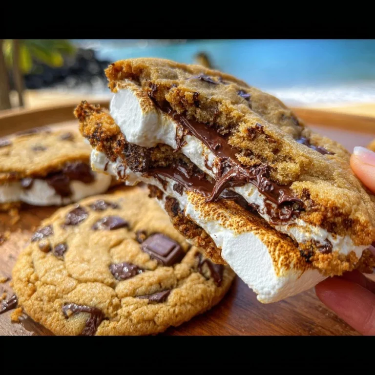 Delicious homemade S'mores Cookies featuring chocolate, marshmallows, and graham crackers.