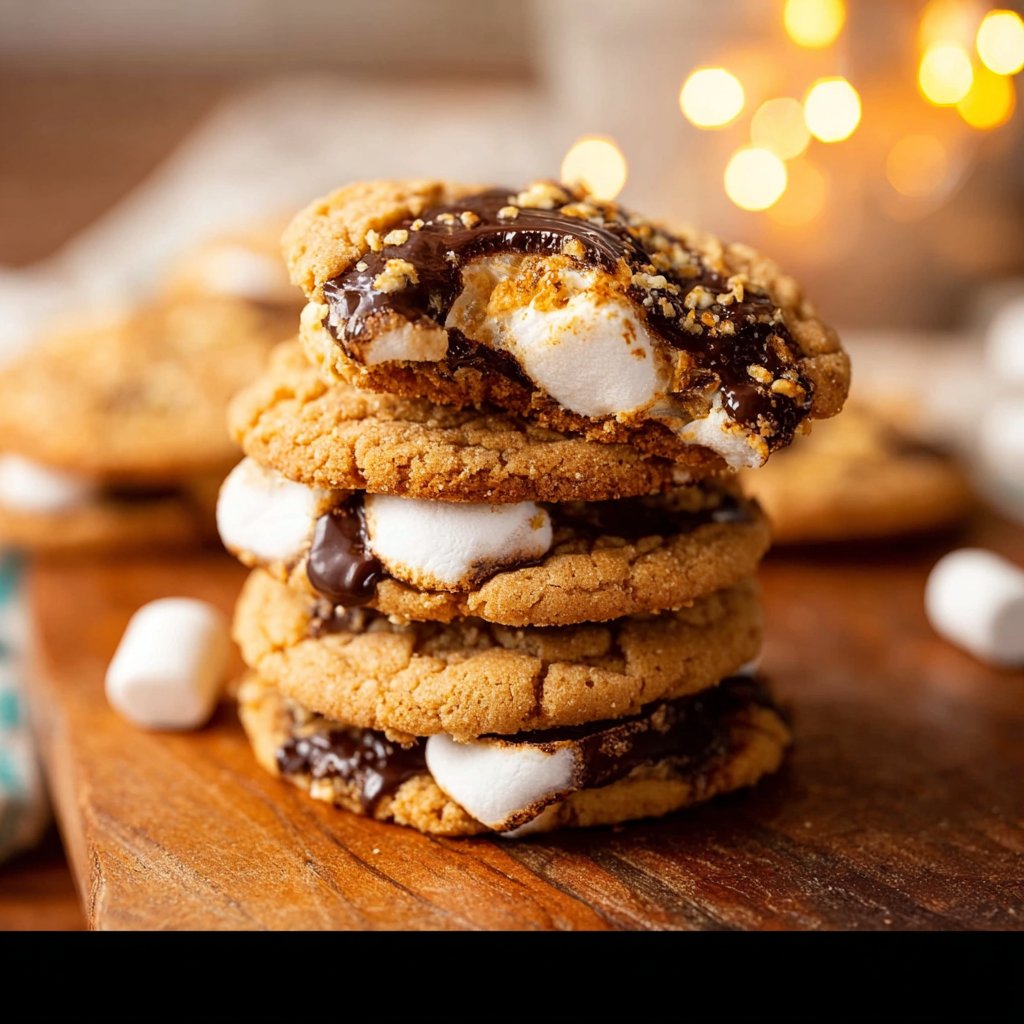 Homemade Crumbl S’mores Cookies