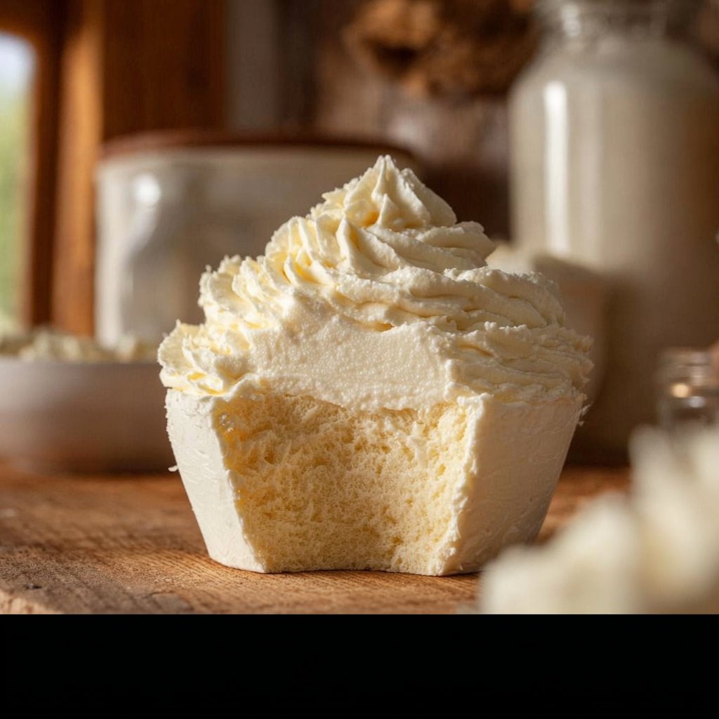 Fluffy Vanilla Buttercream Frosting (American Buttercream Frosting)