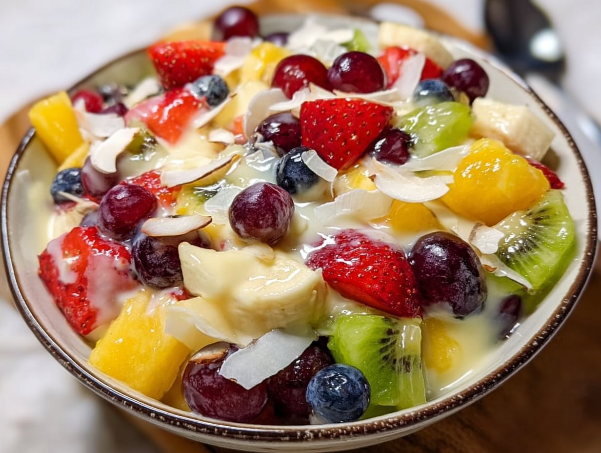 Condensed Milk Fruit Salad