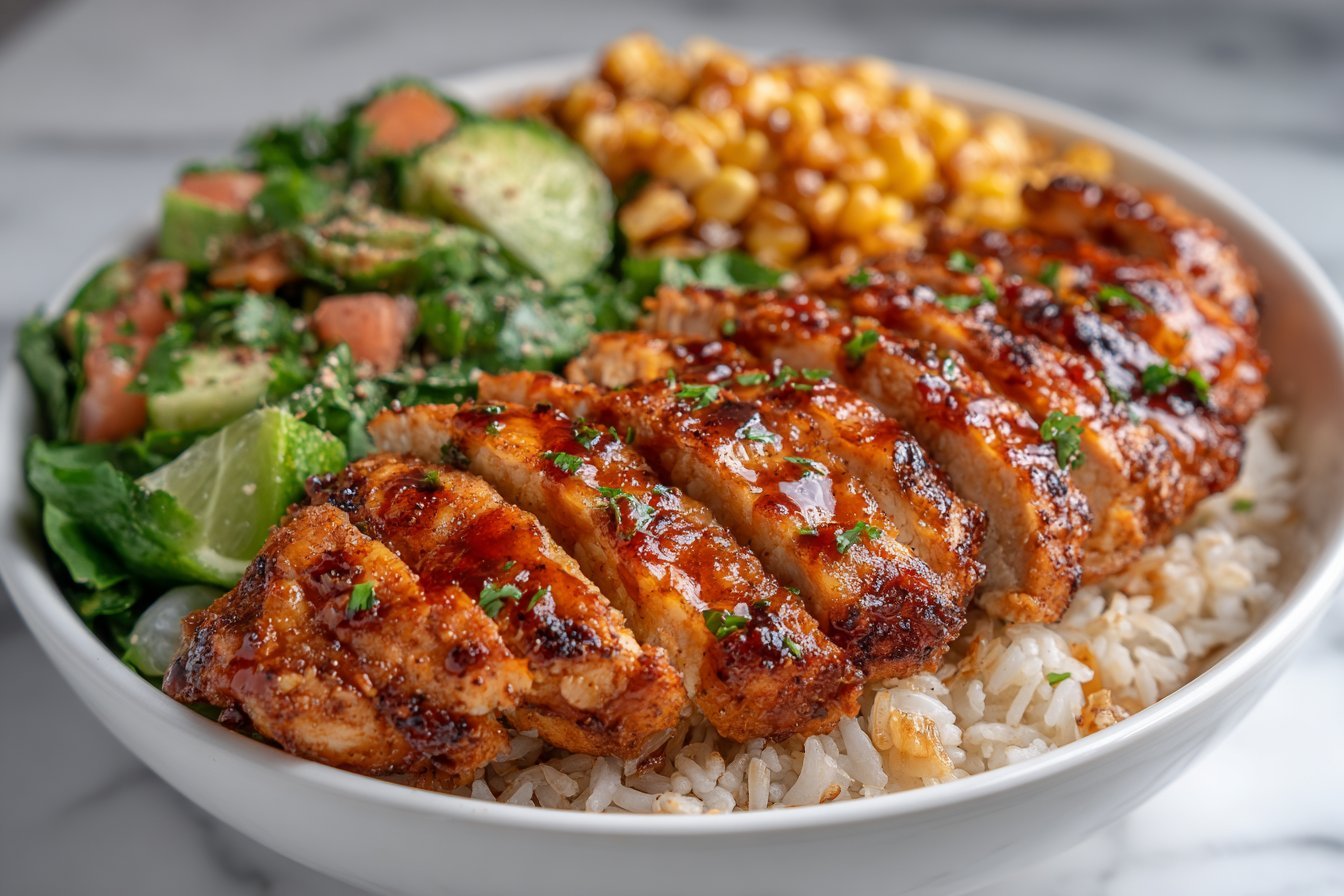 Easy Street Corn Chicken Rice Bowl