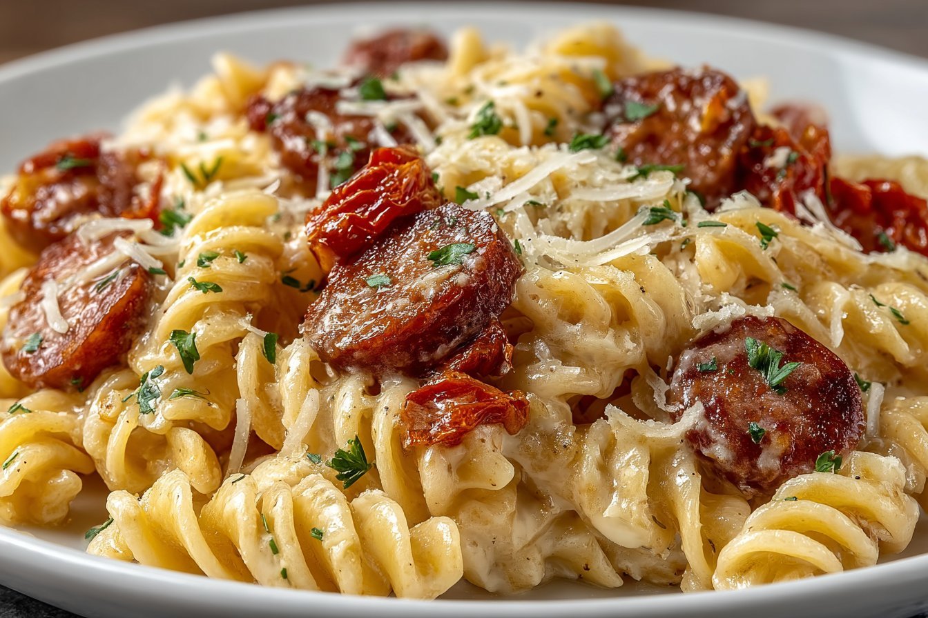 Cajun Smoked Sausage Alfredo Pasta