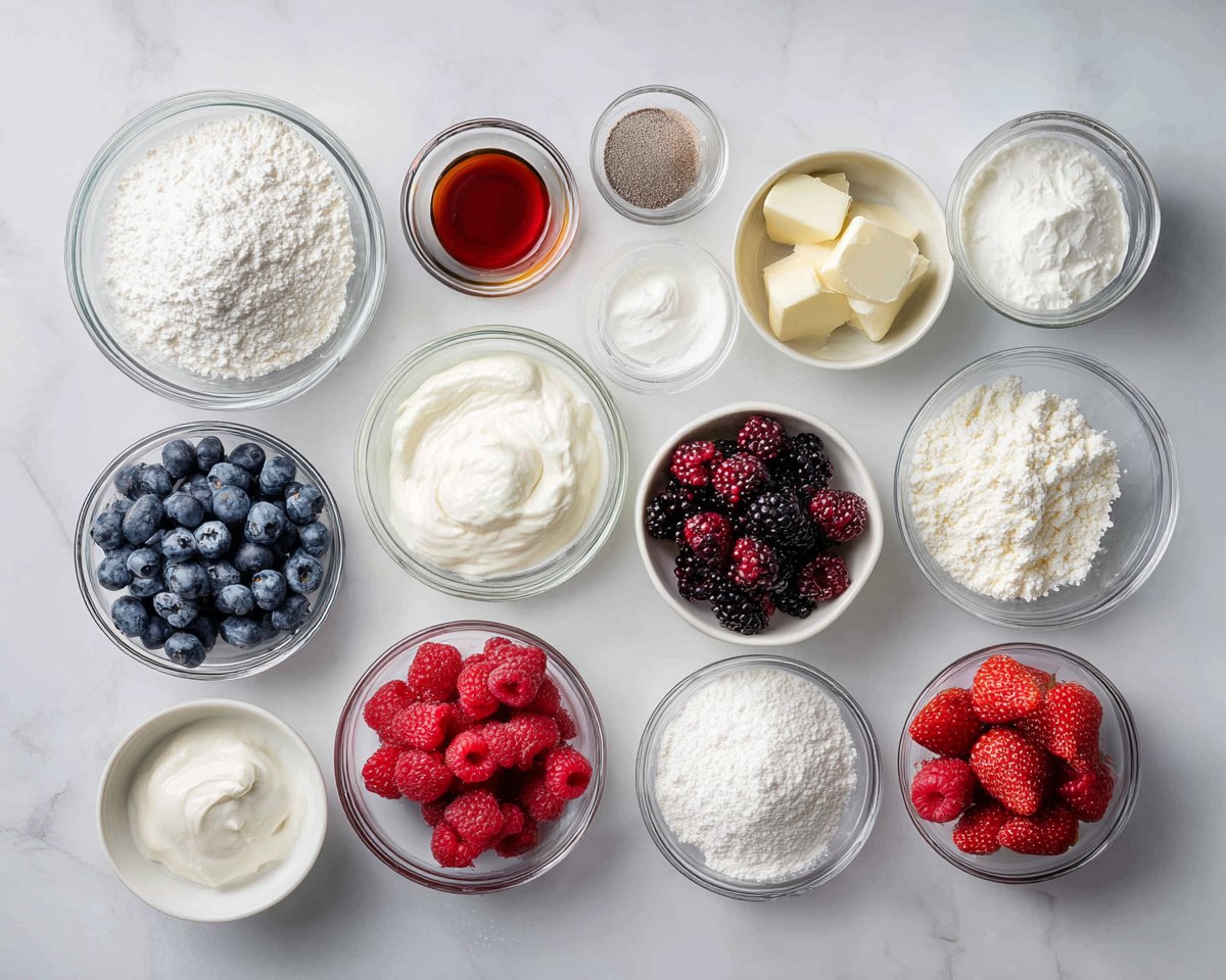 Mixed Berry No Bake Cheesecake Salad - The Chunky Chef