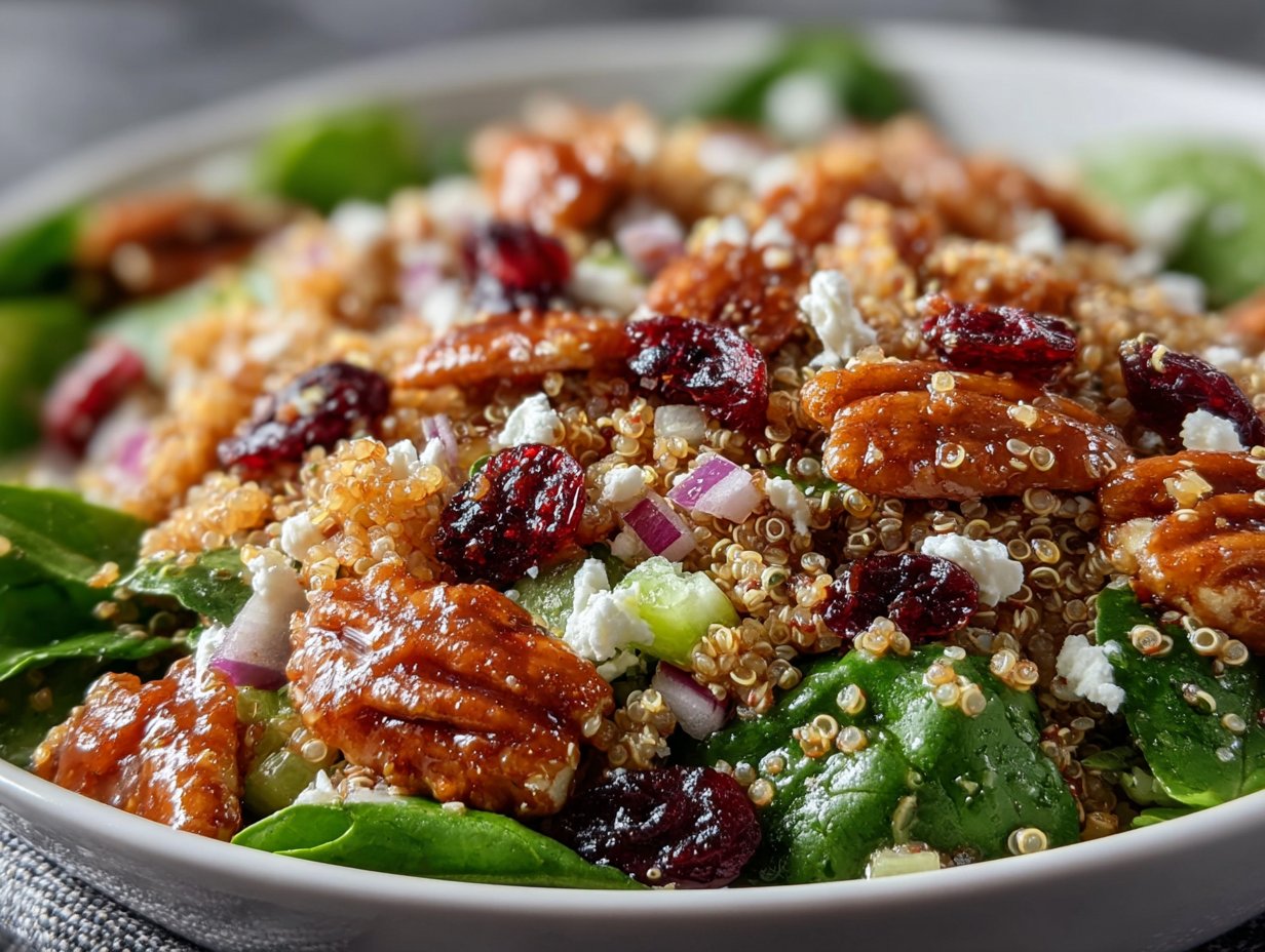 Quinoa Cranberry Pecan Salad