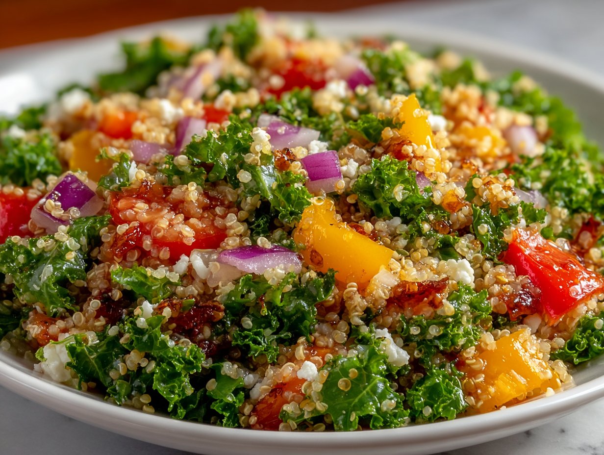 Fantastic Quinoa Kale Salad (15 Min)