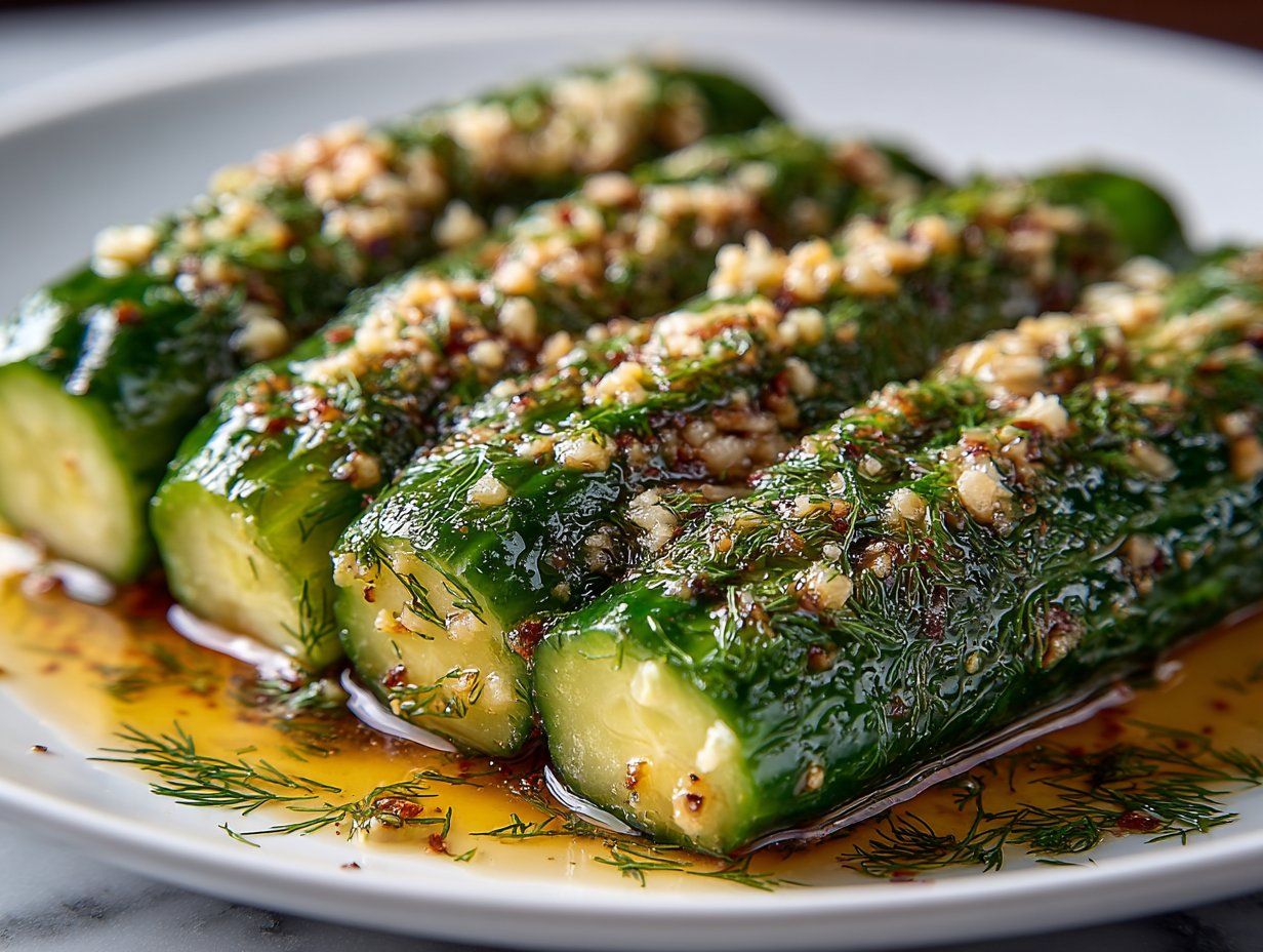Garlic and Dill 24-Hour Refrigerator Pickles