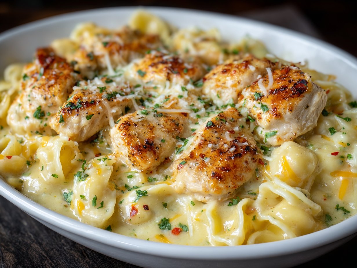 Creamy Chicken Mac and Cheese
