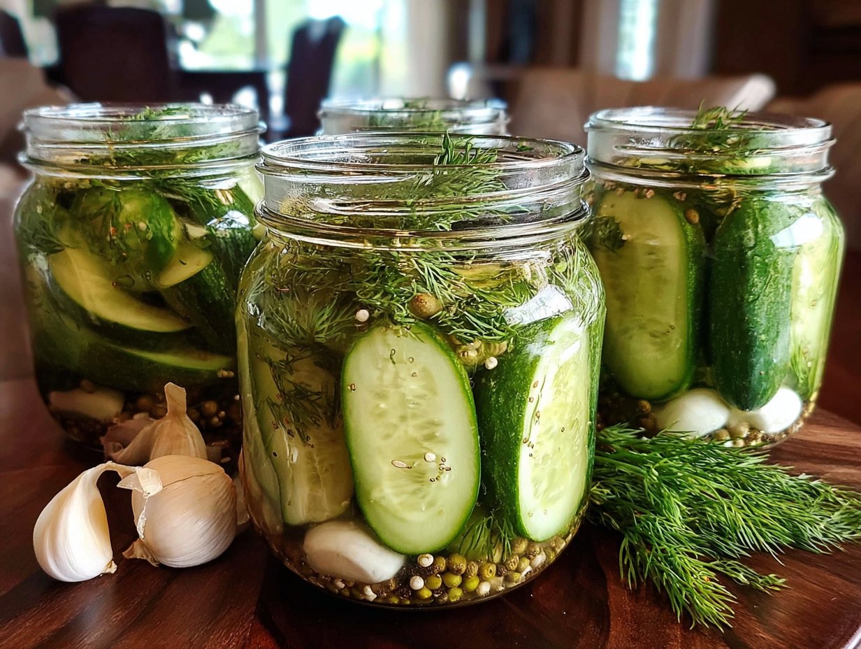 Easy Refrigerator Dill Pickles