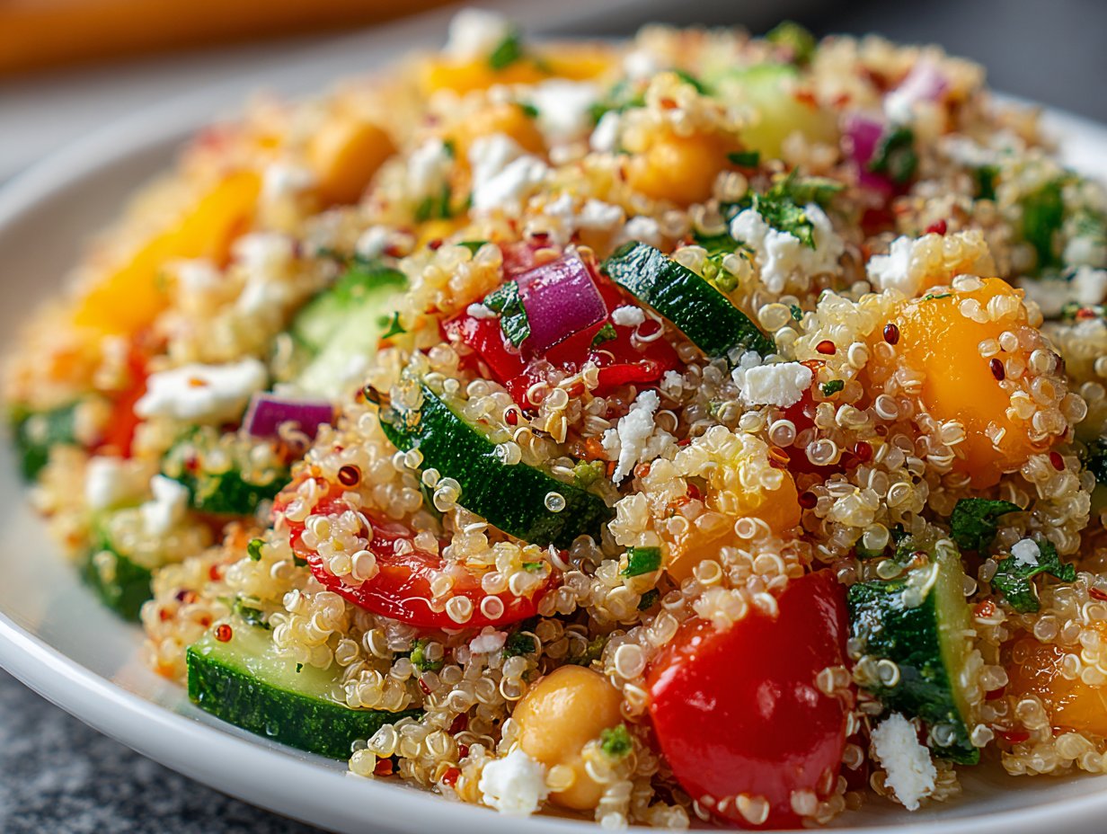 Jennifer Aniston Quinoa Salad (Famous Viral Recipe!)