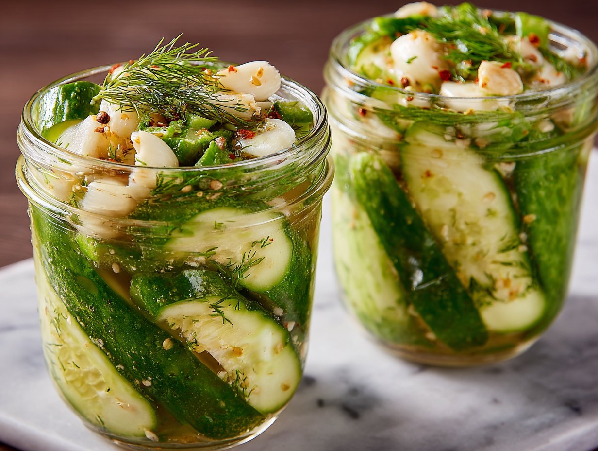 Easy Refrigerator Dill Pickles