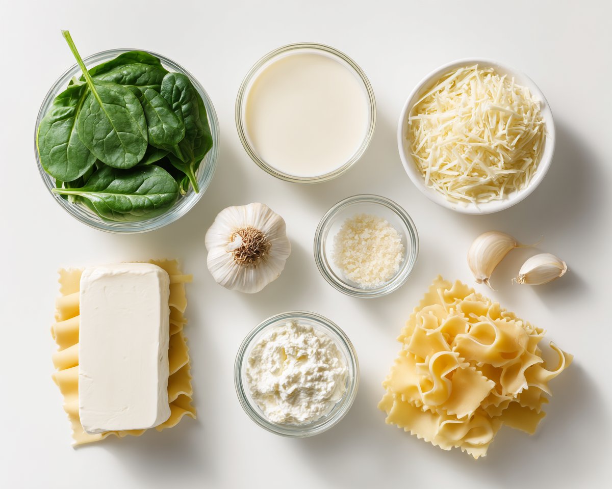 White Lasagna with Spinach Casserole