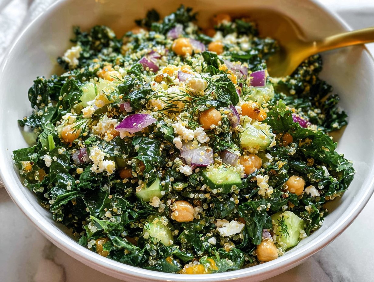 Kale Quinoa Salad - With Lemon Dressing