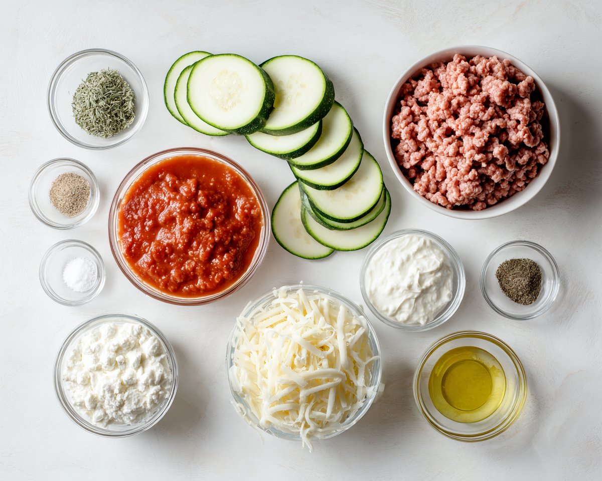 Low Carb Zucchini Lasagna