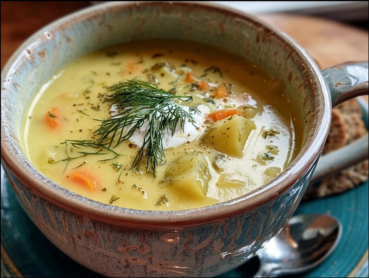 Creamy Dill Pickle Soup