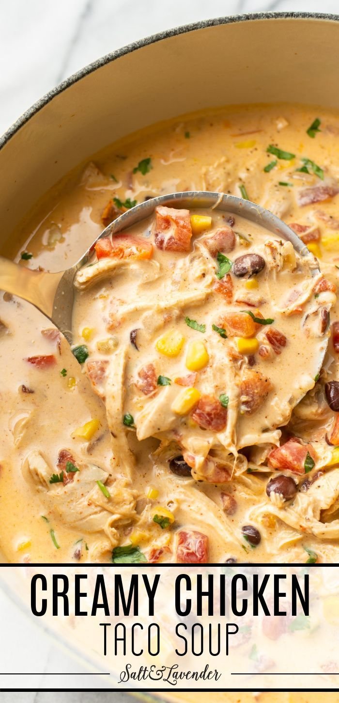 Creamy Chicken Taco Soup