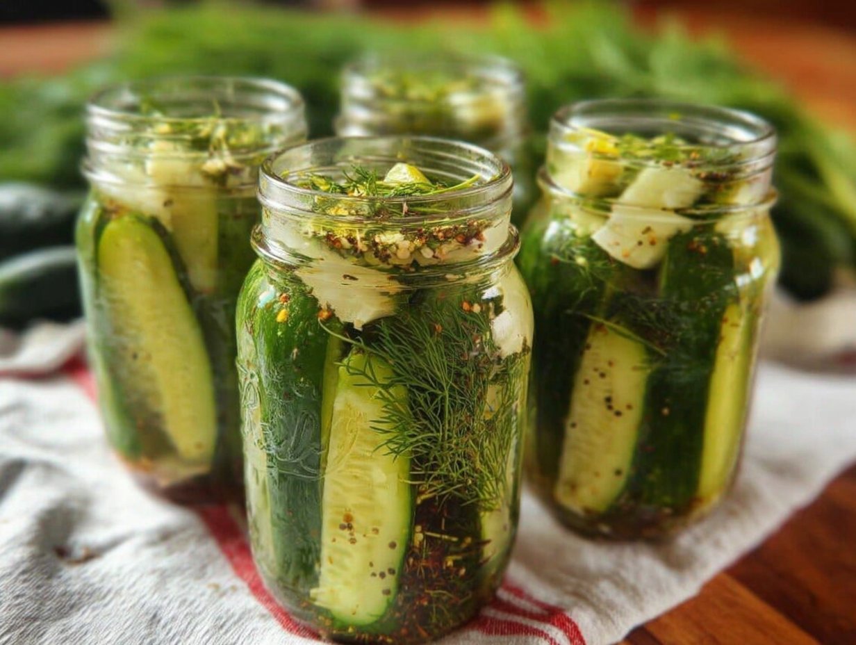 Easy Homemade Refrigerator Dill Pickles