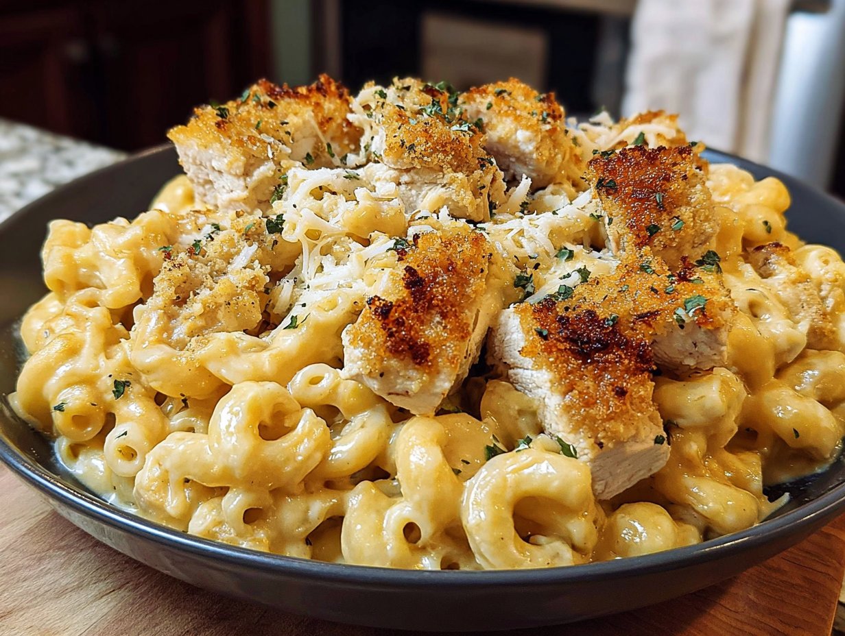 Creamy Chicken Mac and Cheese