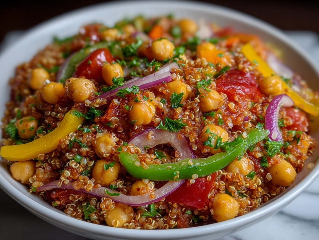 Moroccan Chickpea Quinoa Salad