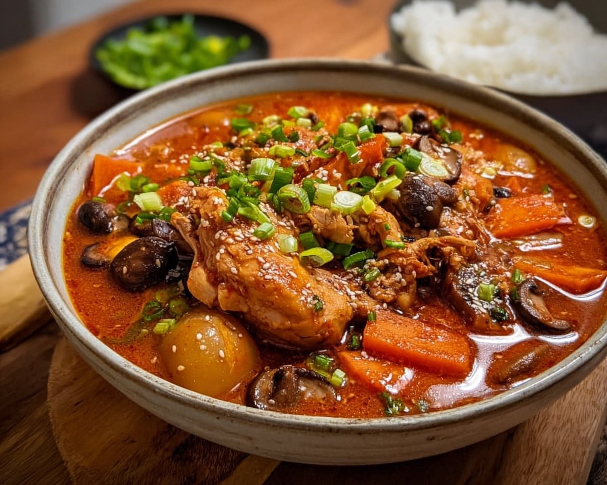 Slow Cooker Korean Chicken Stew