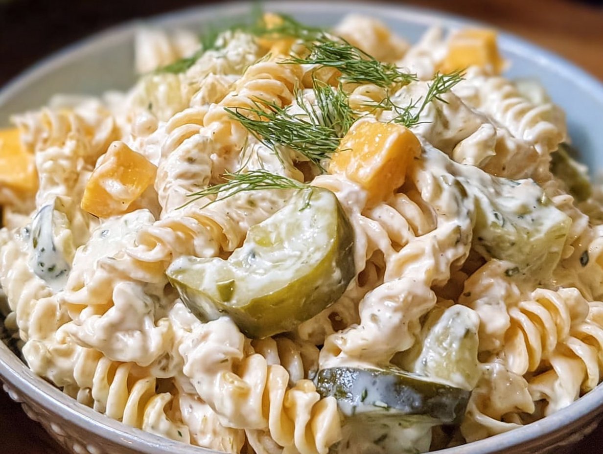 Dill Pickle Pasta Salad