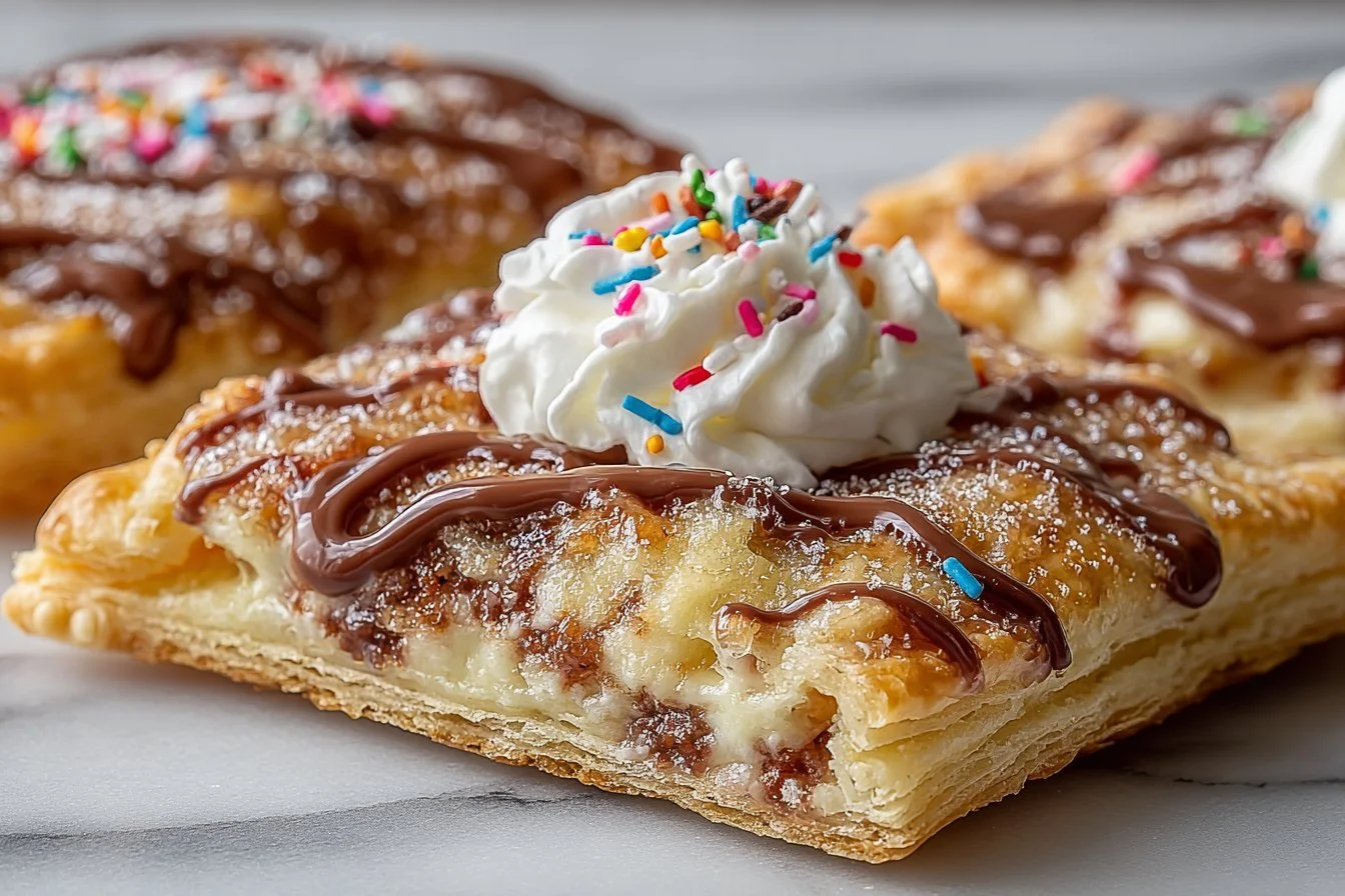 Homemade Brown Sugar Pop Tart Cookies on a plate, freshly baked and ready to enjoy.
