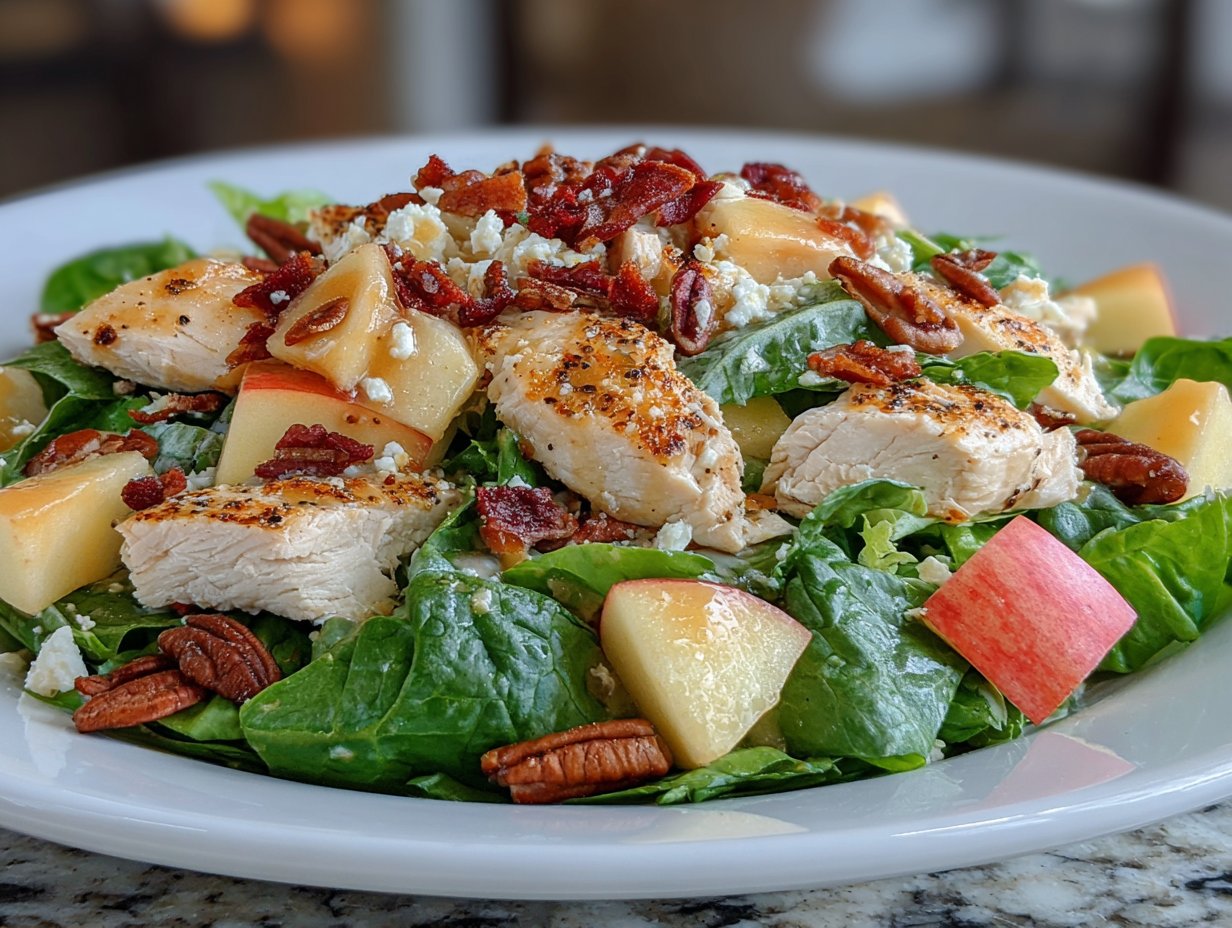 Autumn Chicken Salad with Apples and Warm Spices