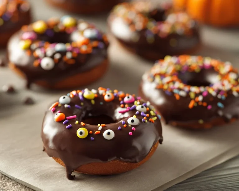 Delicious cake mix donuts decorated with sprinkles and icing