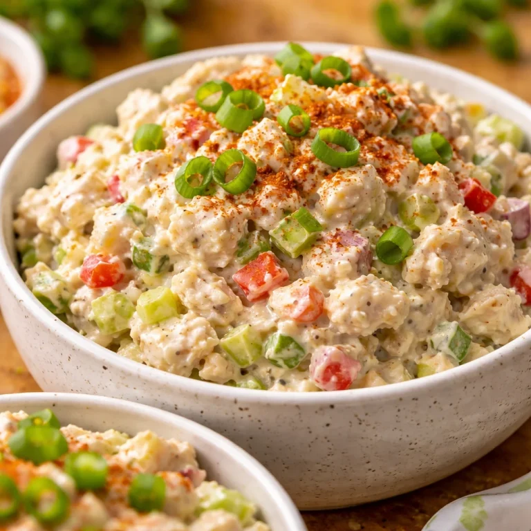 Delicious Chicken Salad Chick Copycat recipe served in a bowl.