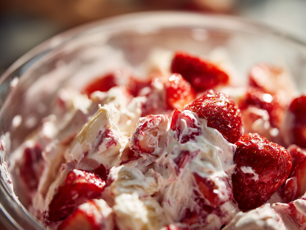 Strawberry Banana Cheesecake Salad