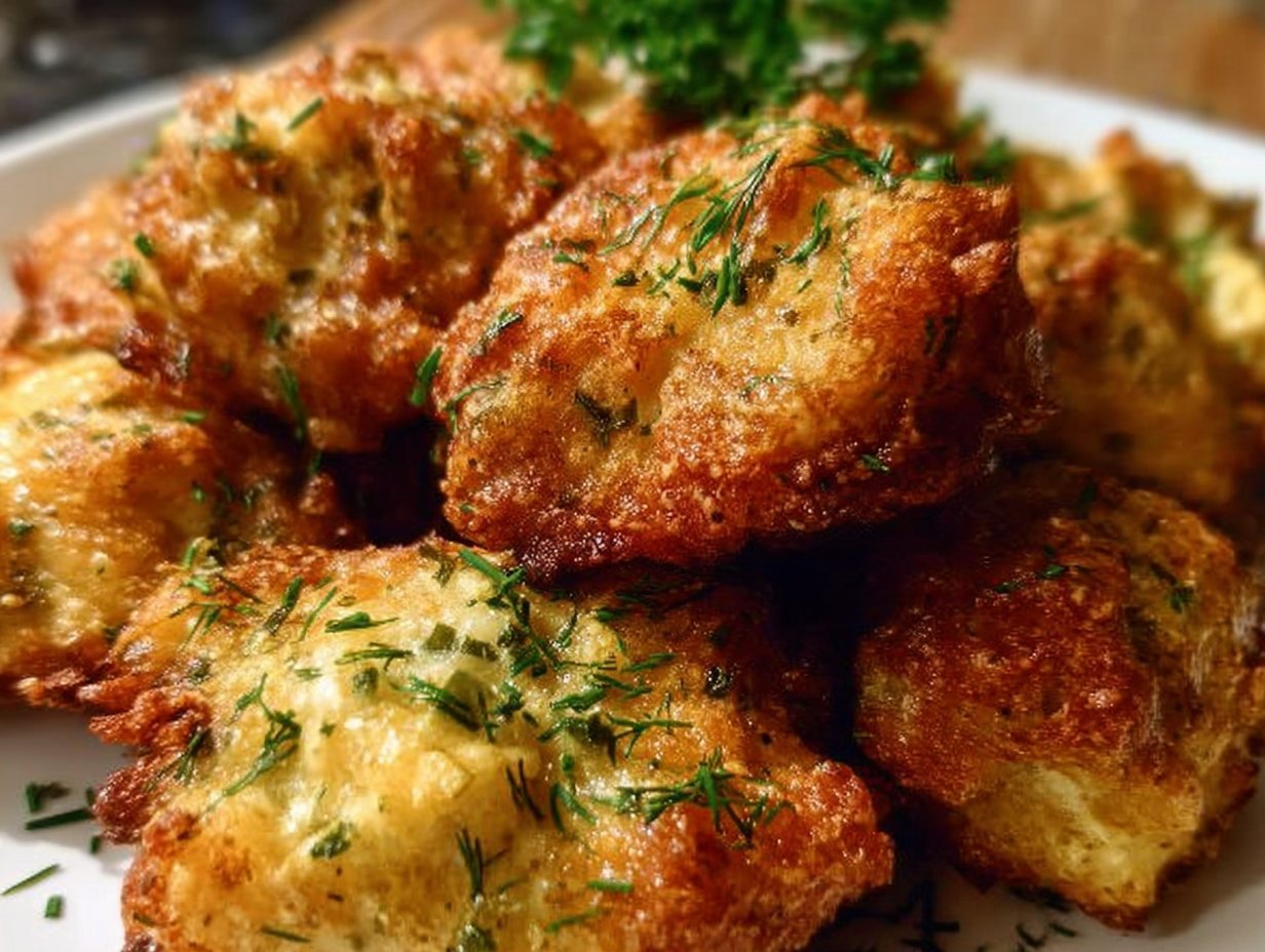 Dill Pickle Chicken Fritters