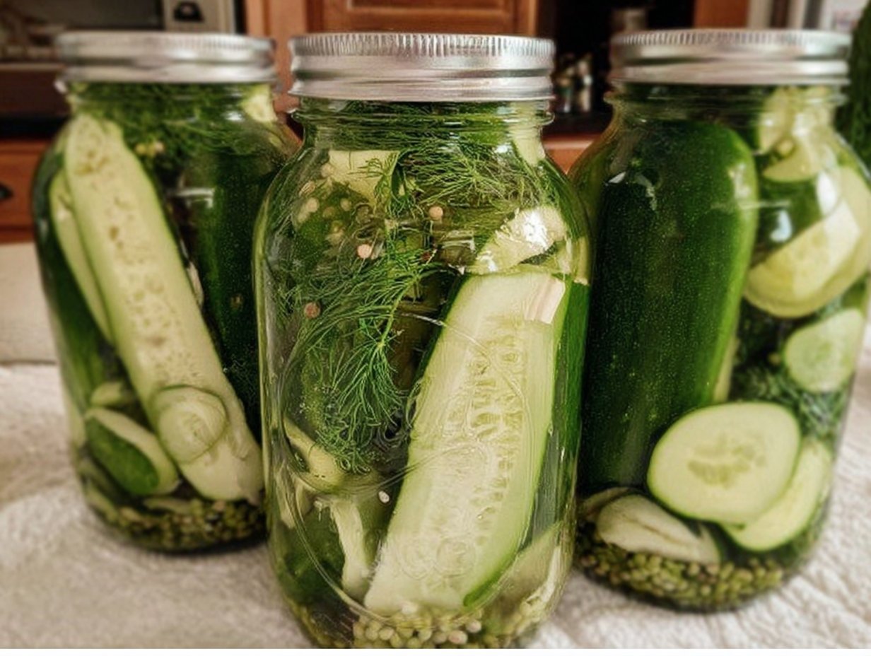 Easy Refrigerator Dill Pickles