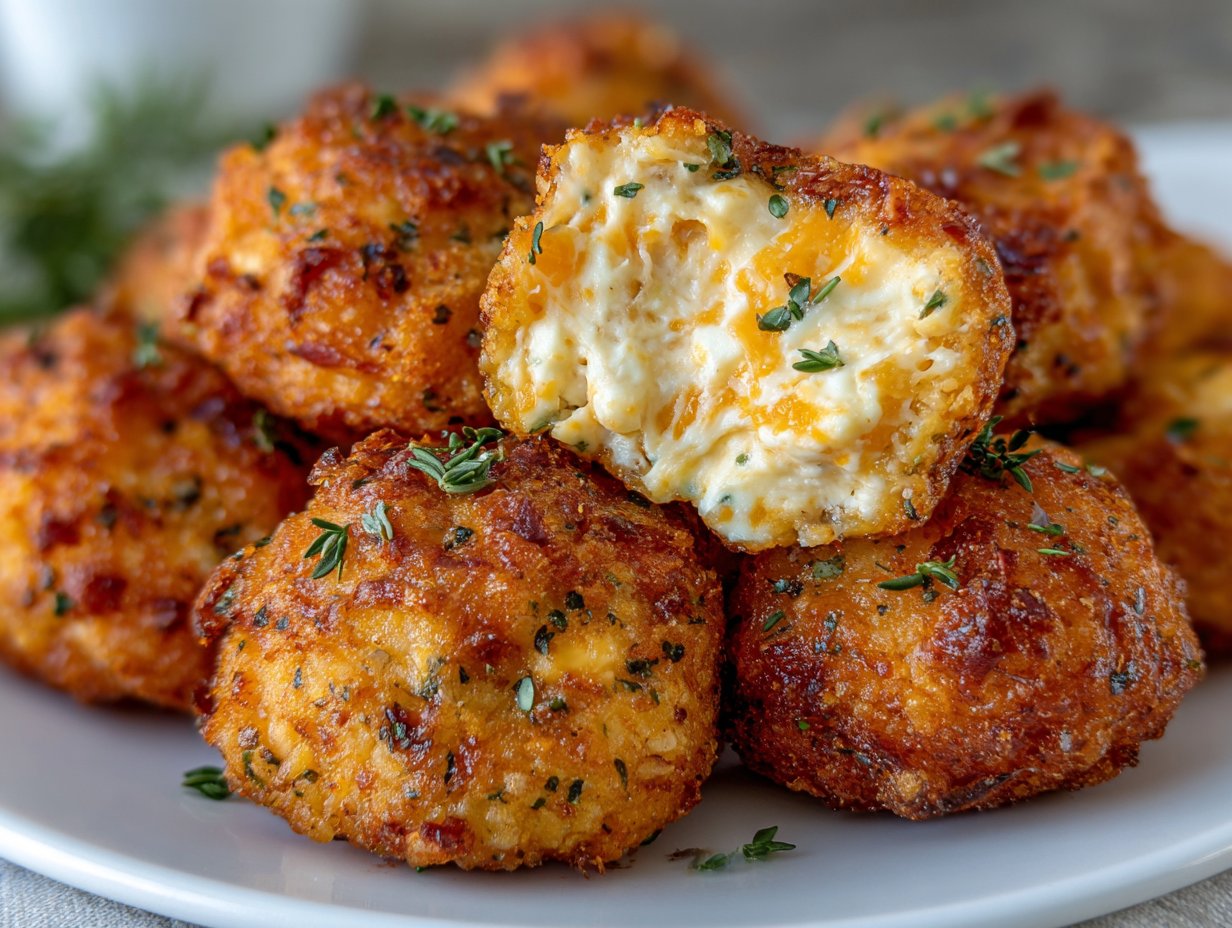 Crispy Pickle Cheese Bites