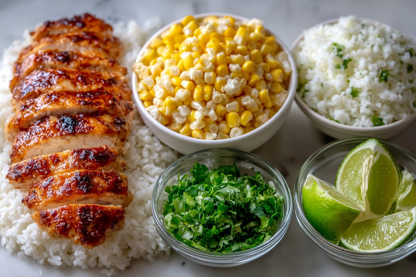 Easy Street Corn Chicken Rice Bowl