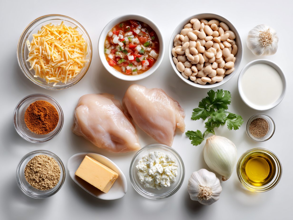 Creamy Cheesy Chicken White Chili