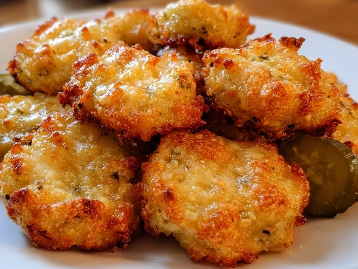 Crispy Pickle Cheese Bites