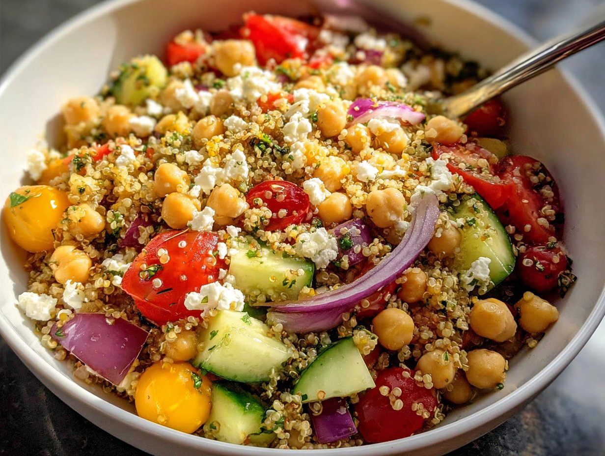 Quinoa Chickpea Salad