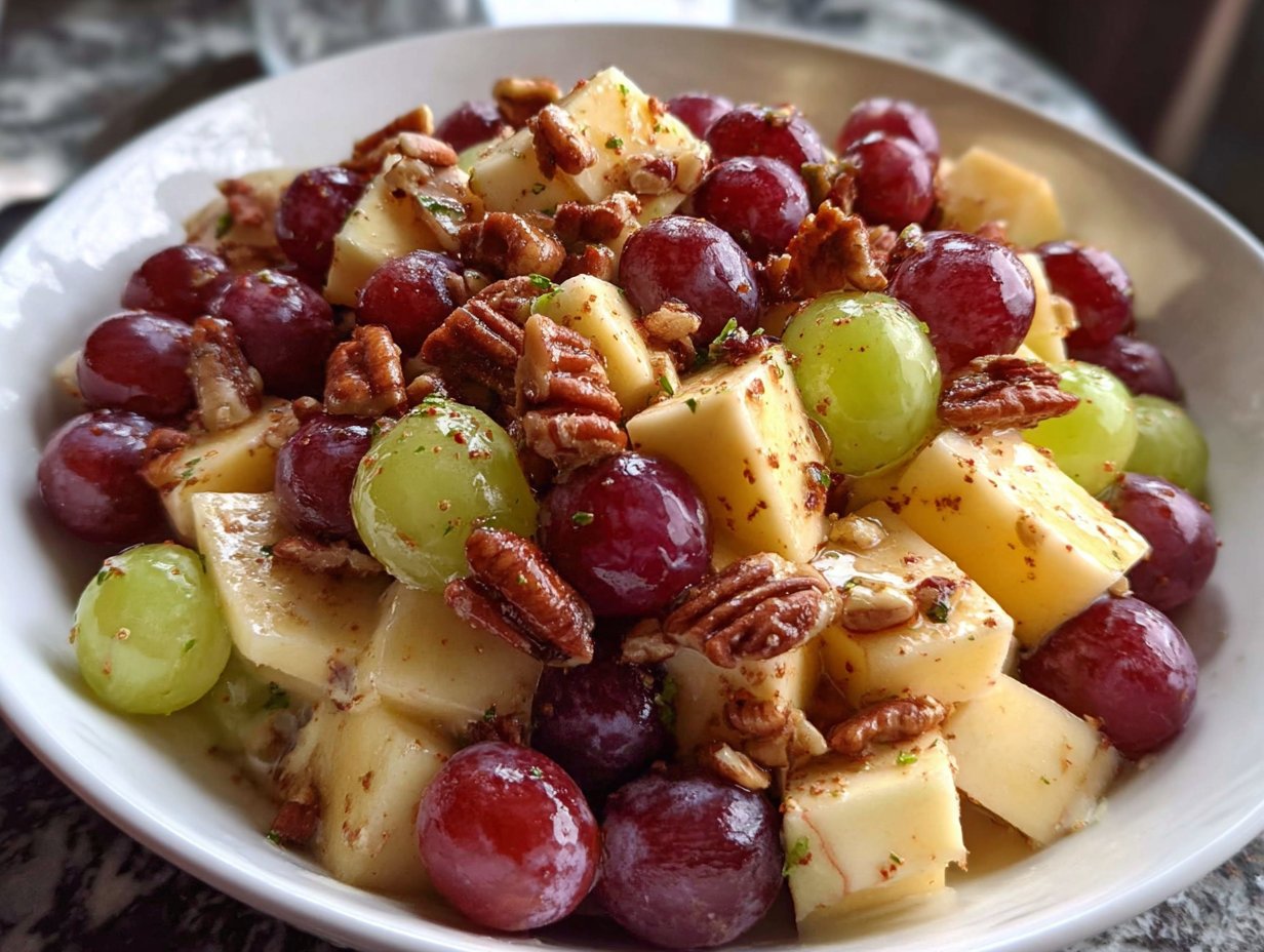 Fresh Apple and Red Grape Salad