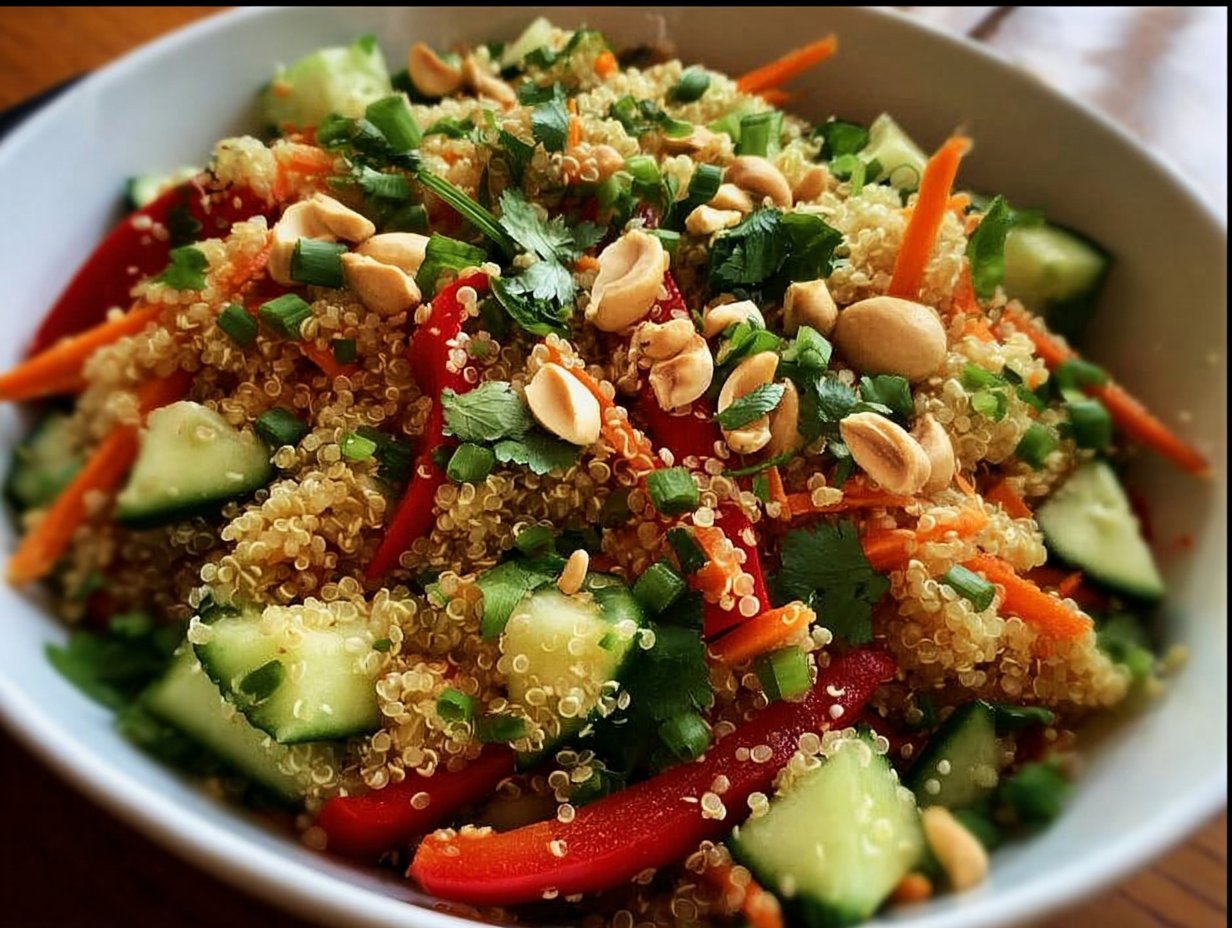 Thai Quinoa Crunch Salad: A Refreshing Healthy Delight to Savor