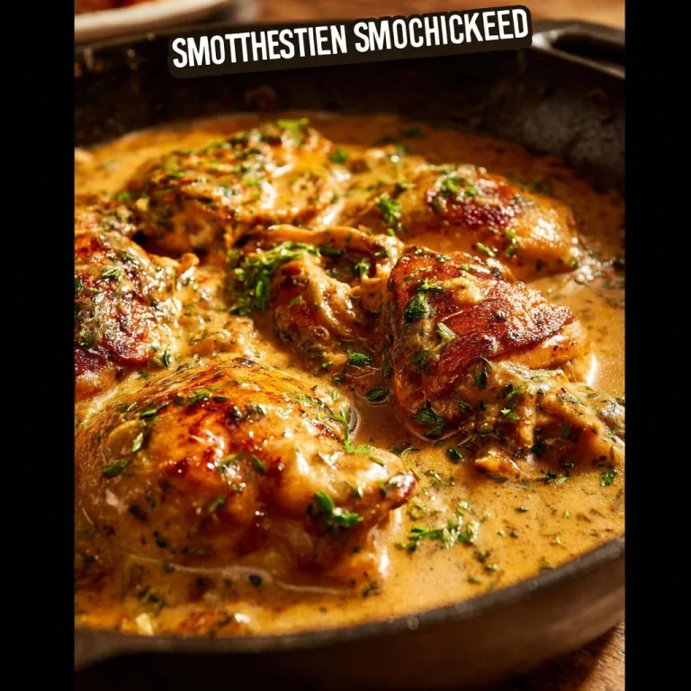 Delicious smothered chicken served with creamy gravy and side vegetables.