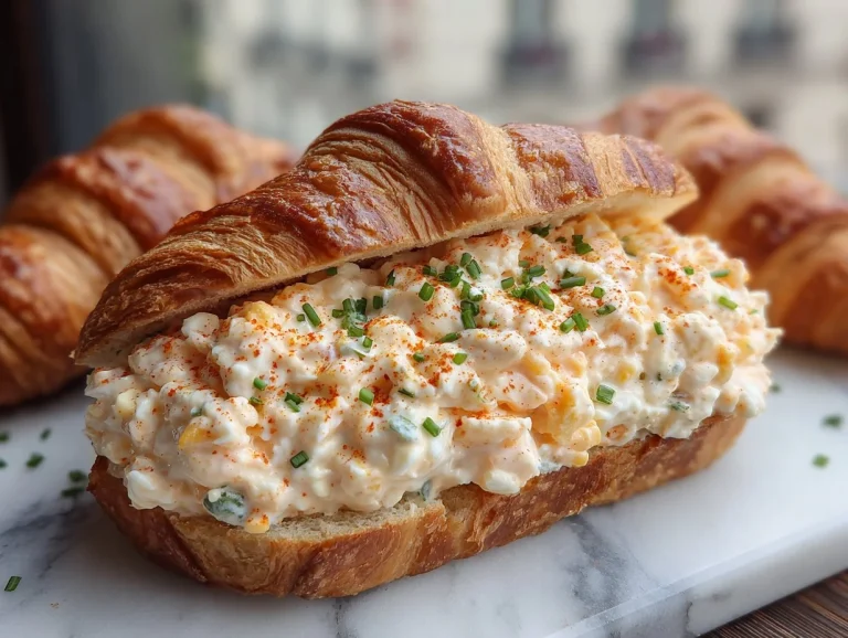 Creamy and delicious egg salad served in a bowl