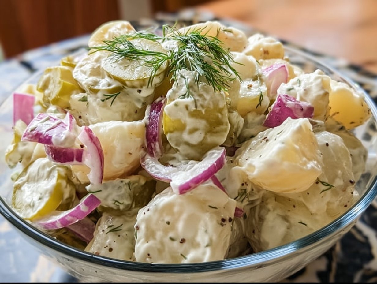 German Dill Pickle Potato Salad