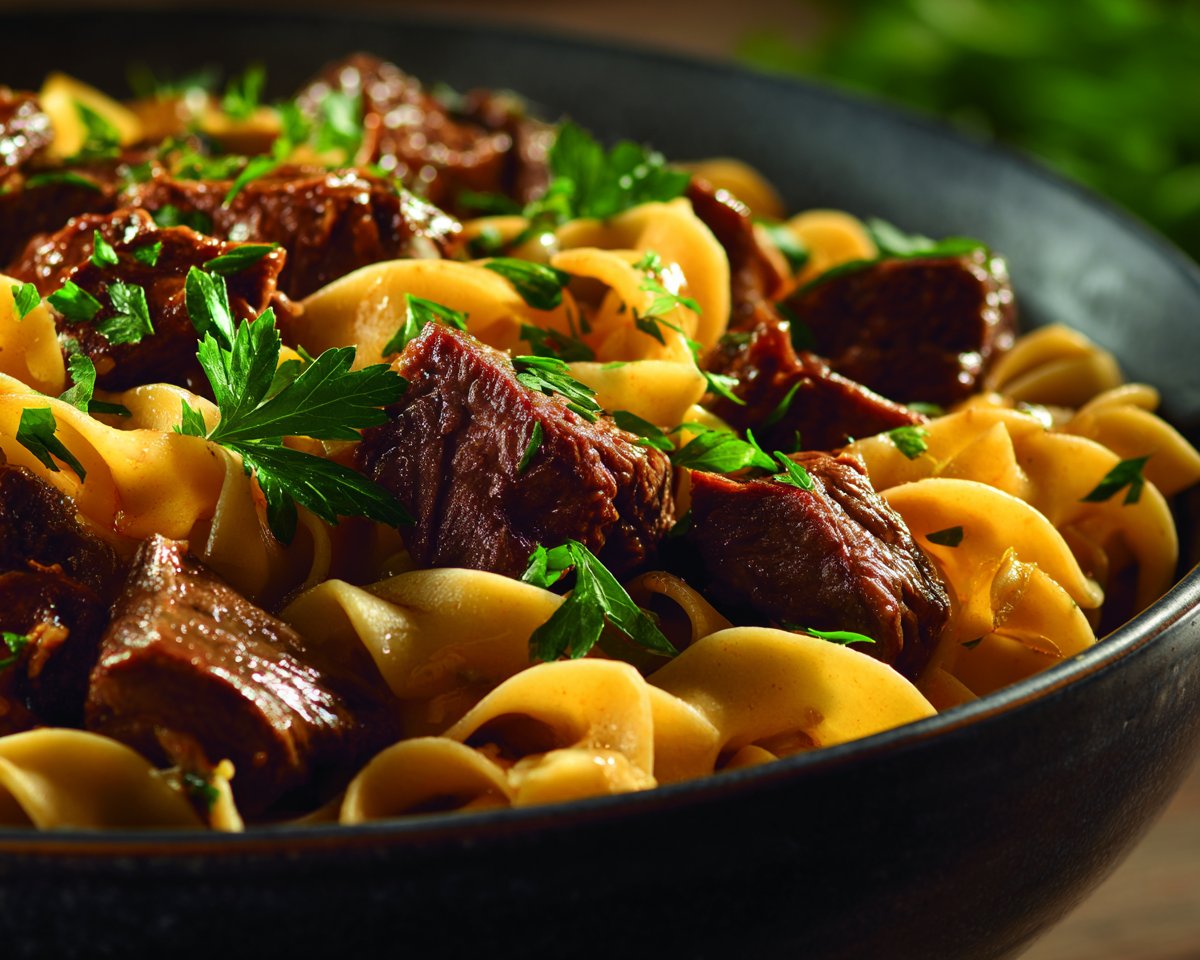 Slow Cooker Beef and Noodles