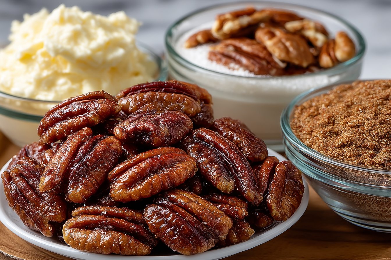 Crockpot Fireball Whisky Candied Pecans