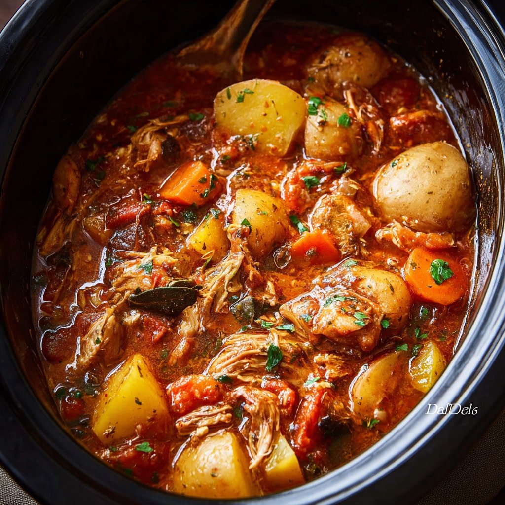 Slow Cooker Chicken Cacciatore With Potatoes