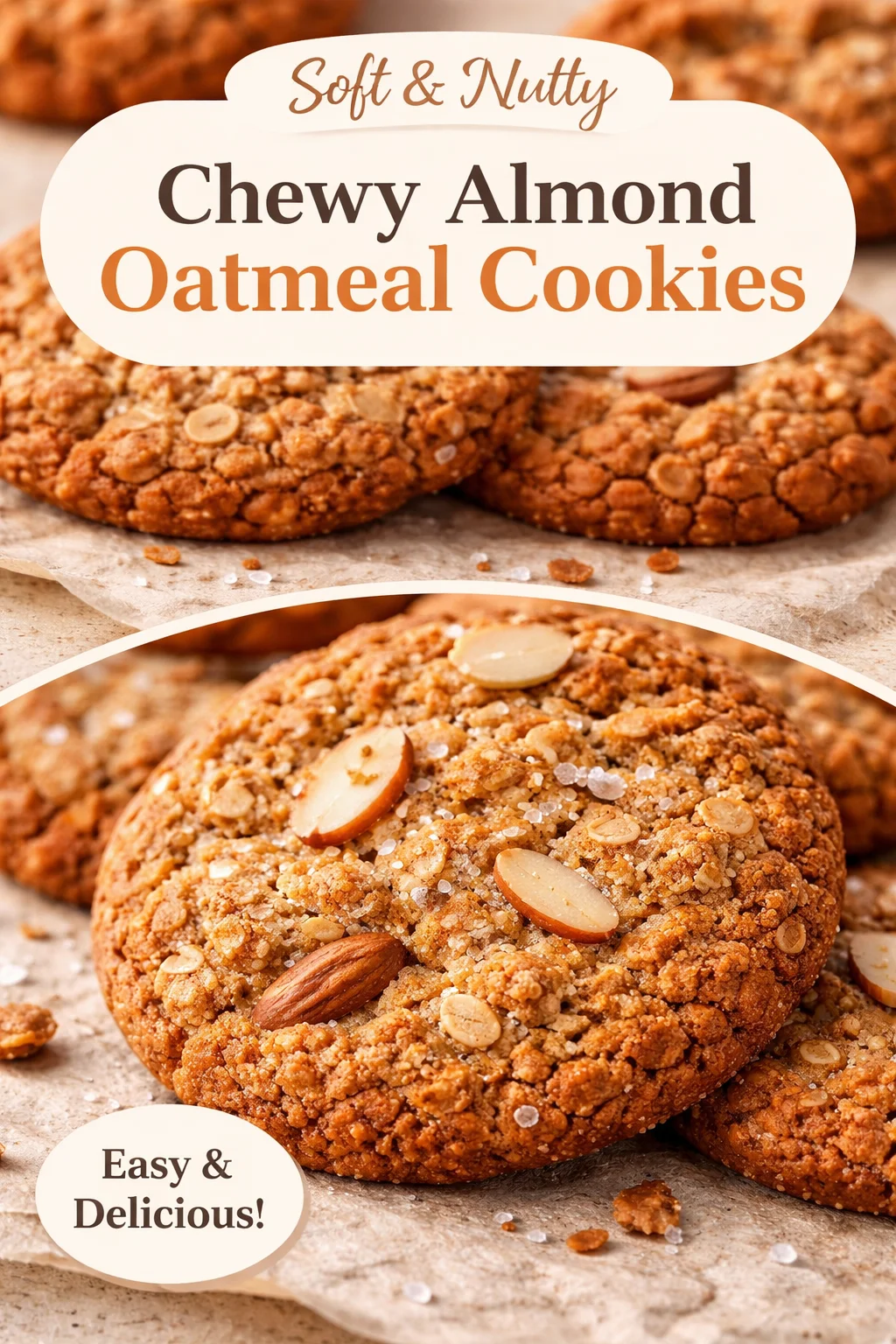 Almond Flour Oatmeal Cookies